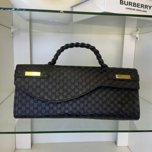 Handmade Black Leather Bag – The Braids Brand Ghana