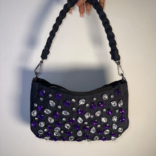 Beaded Jean shoulder bag – The Braids Brand Ghana