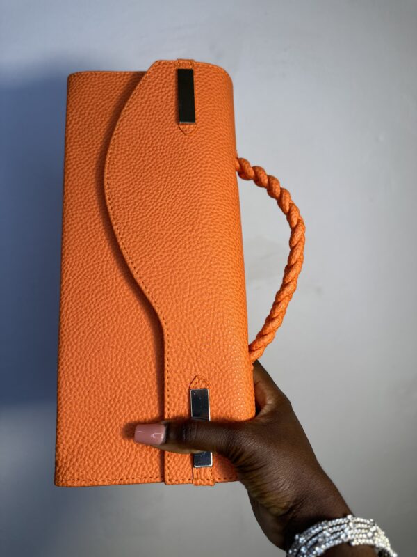 range handmade leather curved flap – The Braids Brand Ghana