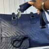 Blue handmade leather tote set – The Braids Brand Ghana