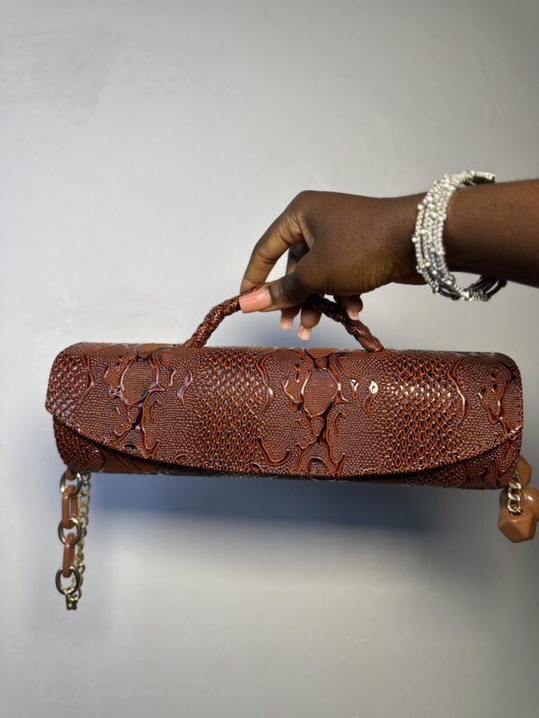 Brown handmade leather bag – The Braids Brand Ghana