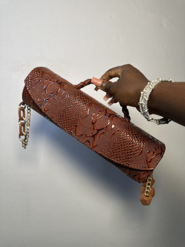 Brown handmade leather bag – The Braids Brand Ghana