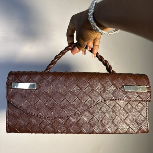 Brown handmade leather bag – The Braids Brand Ghana