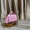 Handmade Pink mini leather bag - The braids Brand