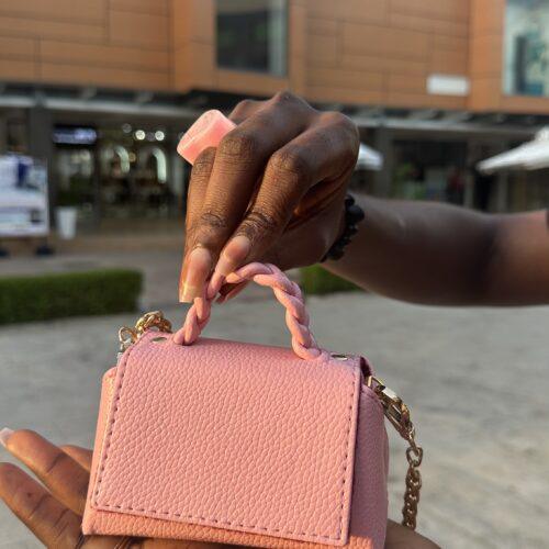 The Priscilla Bag (8) Handmade Pink mini leather bag - The braids Brand